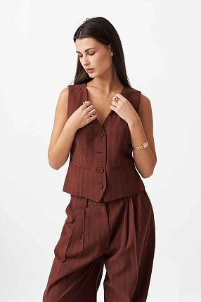 HERRINGBONE VEST