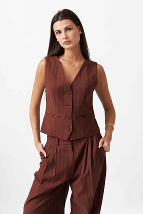 HERRINGBONE VEST