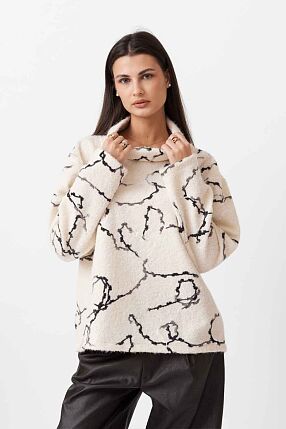 HIGH NECK KNIT TOP