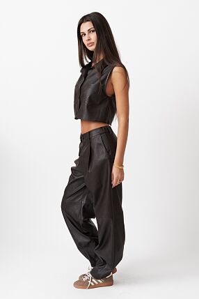 LEATHER LOOK PANTS