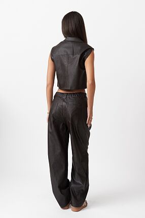 LEATHER LOOK PANTS