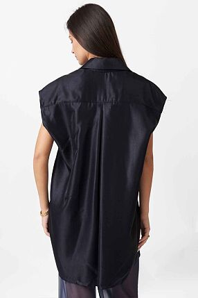 METALLIC SHIRT DRESS
