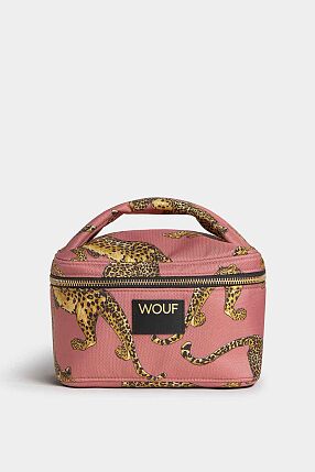 BLUSH LEOPARD VANITY BAG