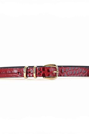 ELDA GOLD BORDEAUX LEATHER