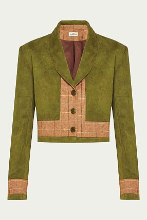 FEATHER CROPPED JACKET