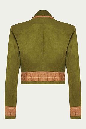 FEATHER CROPPED JACKET
