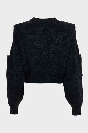 DONNA KNITTED CROPPED BLOUSE