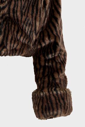 THROWBACK FUR CROPPED JACKET