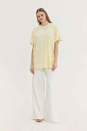 CHEETAH T-SHIRT YELLOW CLOUDS