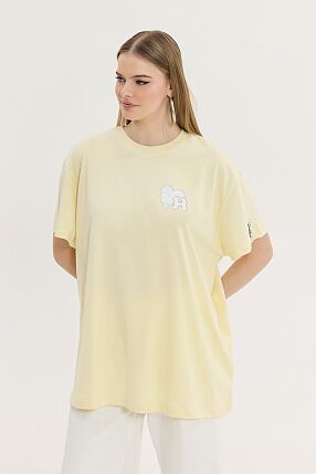 CHEETAH T-SHIRT YELLOW CLOUDS