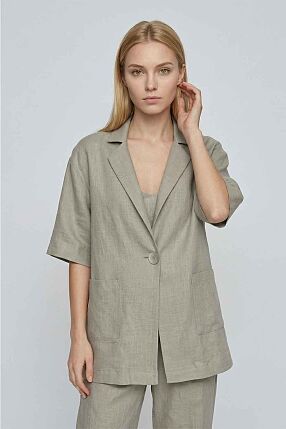 EARTHY SHORTSLEEVE BLAZER