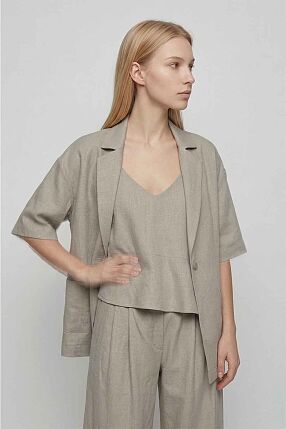 EARTHY SHORTSLEEVE BLAZER