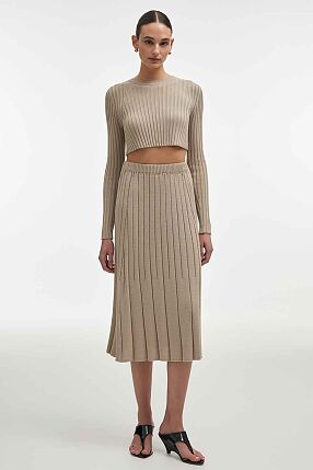FEMME  KNITTED SKIRT