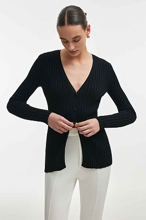 FEMME  KNITTED CARDIGAN