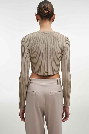 FEMME  KNITTED CROP TOP