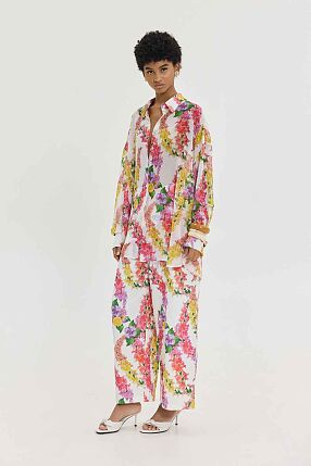 HEATHER SHIRT DRAGON FLOWER WHITE