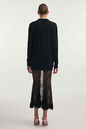 LAUREN KNITTED LONG BLOUSE