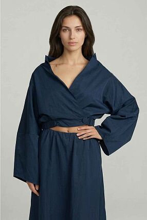 SHAPE HIGH COLLAR SHIRT
