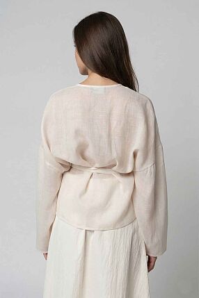 WRAP LONG SLEEVE BLOUSE