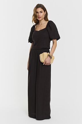 APRILIA LINEN TROUSERS COFFEE