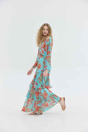 BARI DRESS AQUA