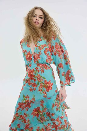 BARI DRESS AQUA