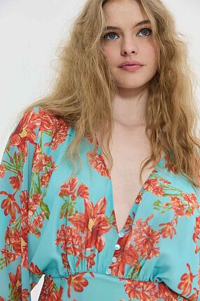 BARI DRESS AQUA