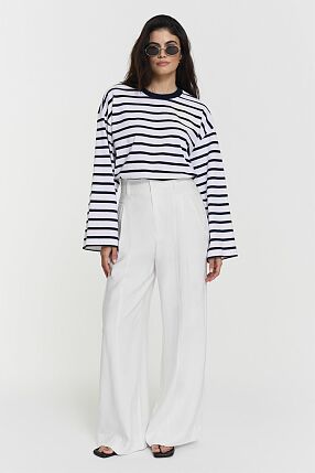 CELESTE LS TOP NAVY WHITE STRIPE