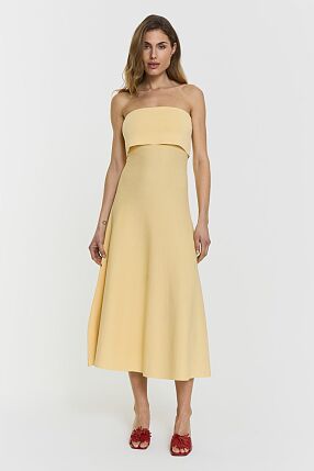 CLEMENTINA MIDI DRESS BUTTER