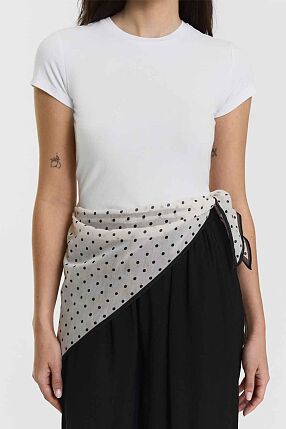 FARINA SILK-BLEND SCARF DOT