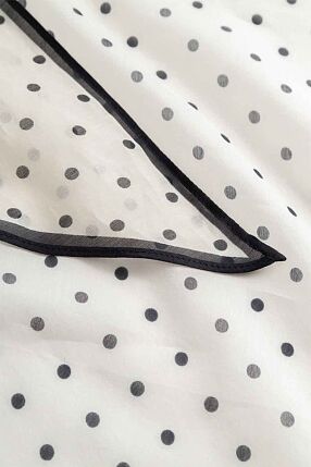 FARINA SILK-BLEND SCARF DOT