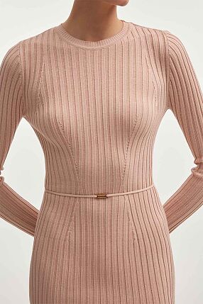 FEMME  KNITTED MINI DRESS