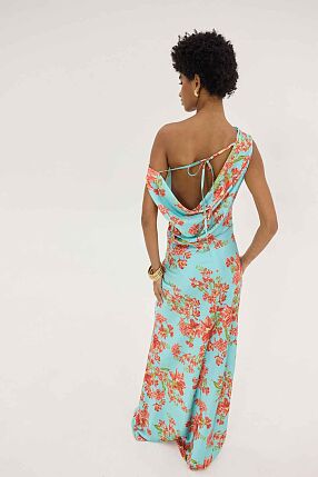 GOLD DRESS AQUA