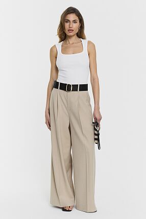 HENNY TROUSERS LT BEIGE MELAN