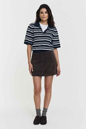 LEONELLE POLO KNIT JUMPER NAV