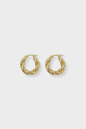 LINI HOOPS GOLD PLATED