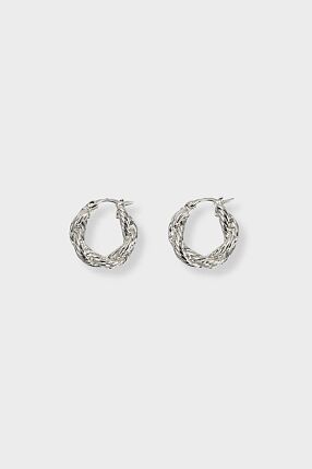 LINI HOOPS SILVER PLATED