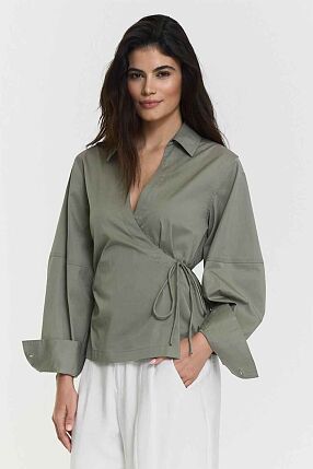 MELLA WRAP SHIRT KHAKI