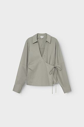 MELLA WRAP SHIRT KHAKI