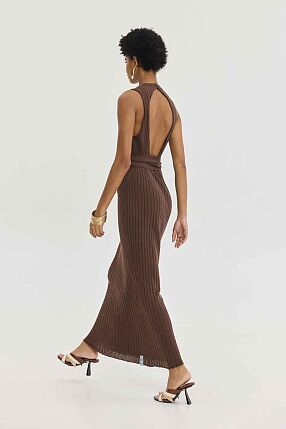 MOANA DRESS BROWN