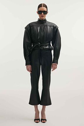 TEMPEST LEATHER CAPRI TROUSERS