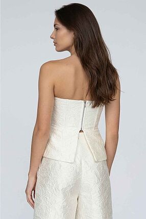 TEXTURED BUSTIER