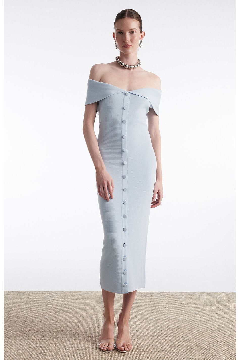 FINE LINE KNITTED DRESS