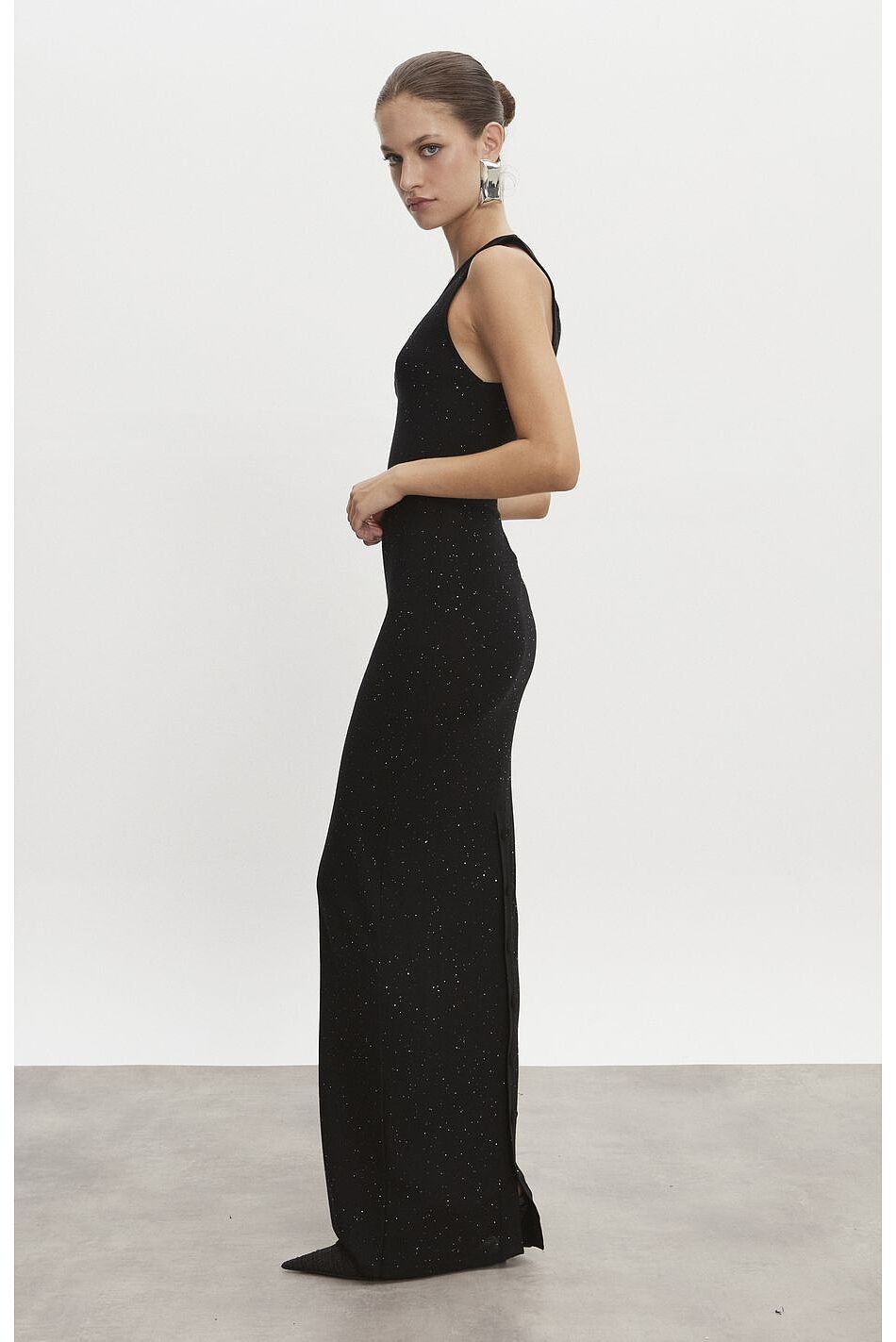MAGNETIC KNITTED MAXI DRESS