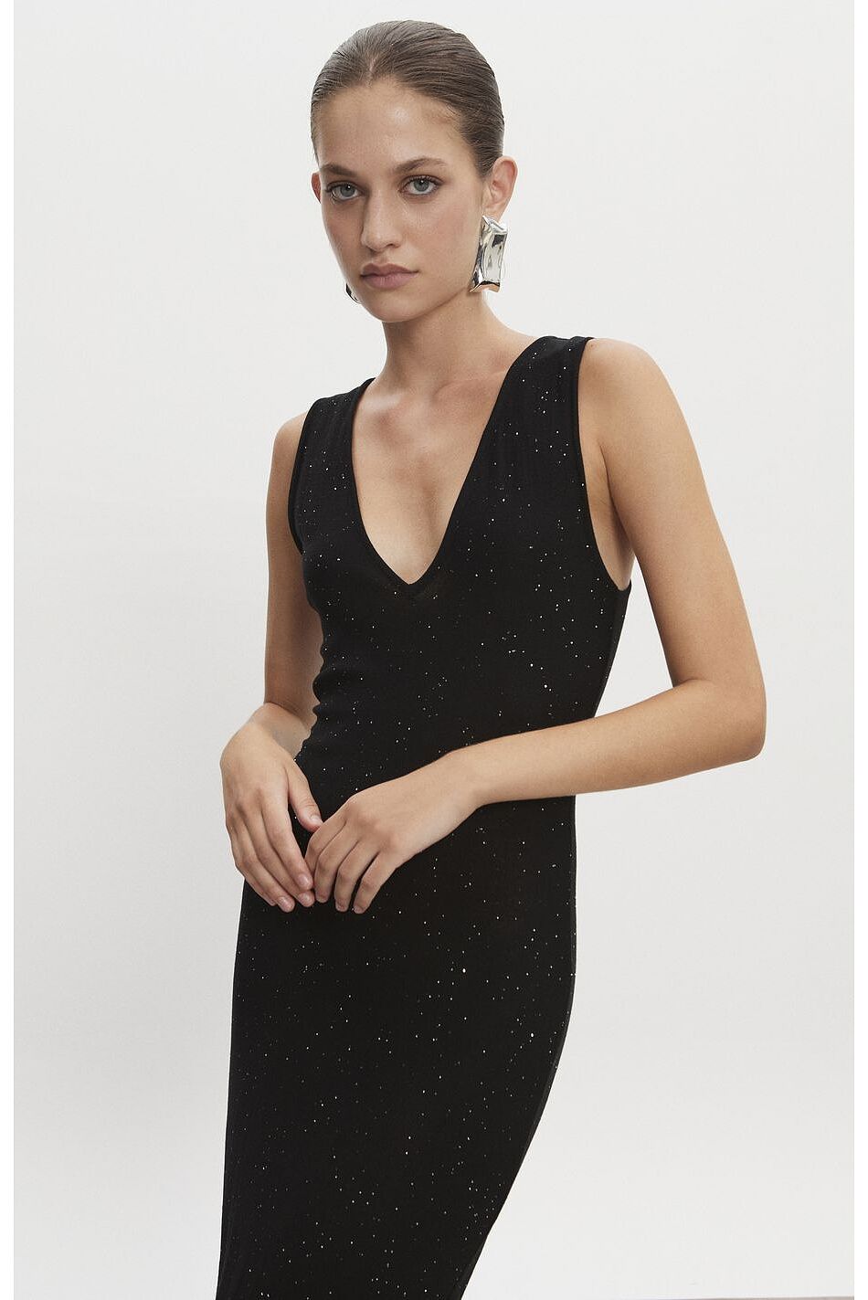 MAGNETIC KNITTED MAXI DRESS