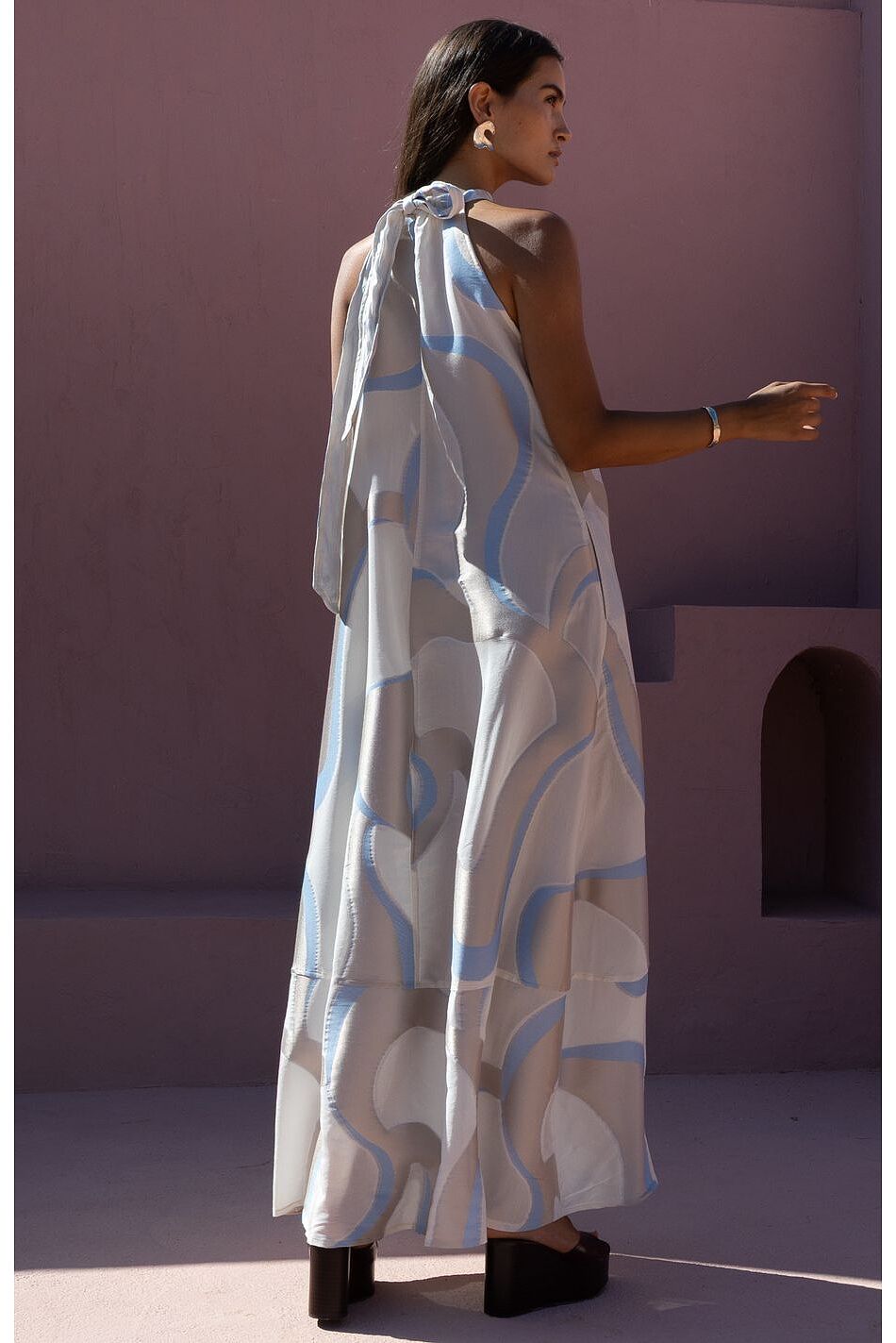 RESORT REVERIE HALTER DRESS