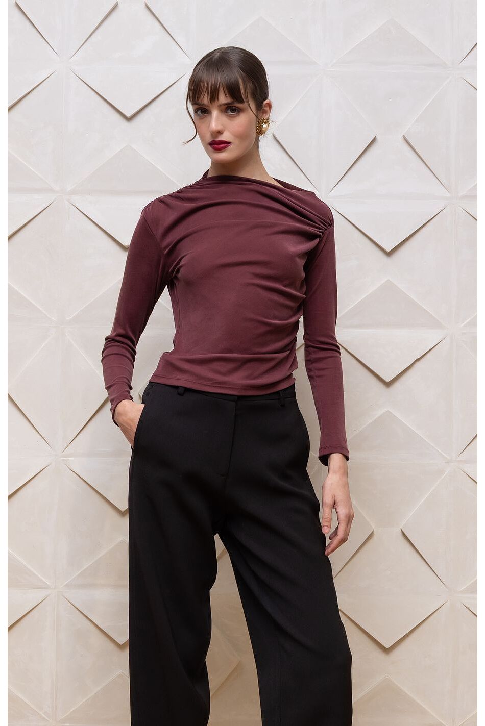 ELARA DRAPED TOP