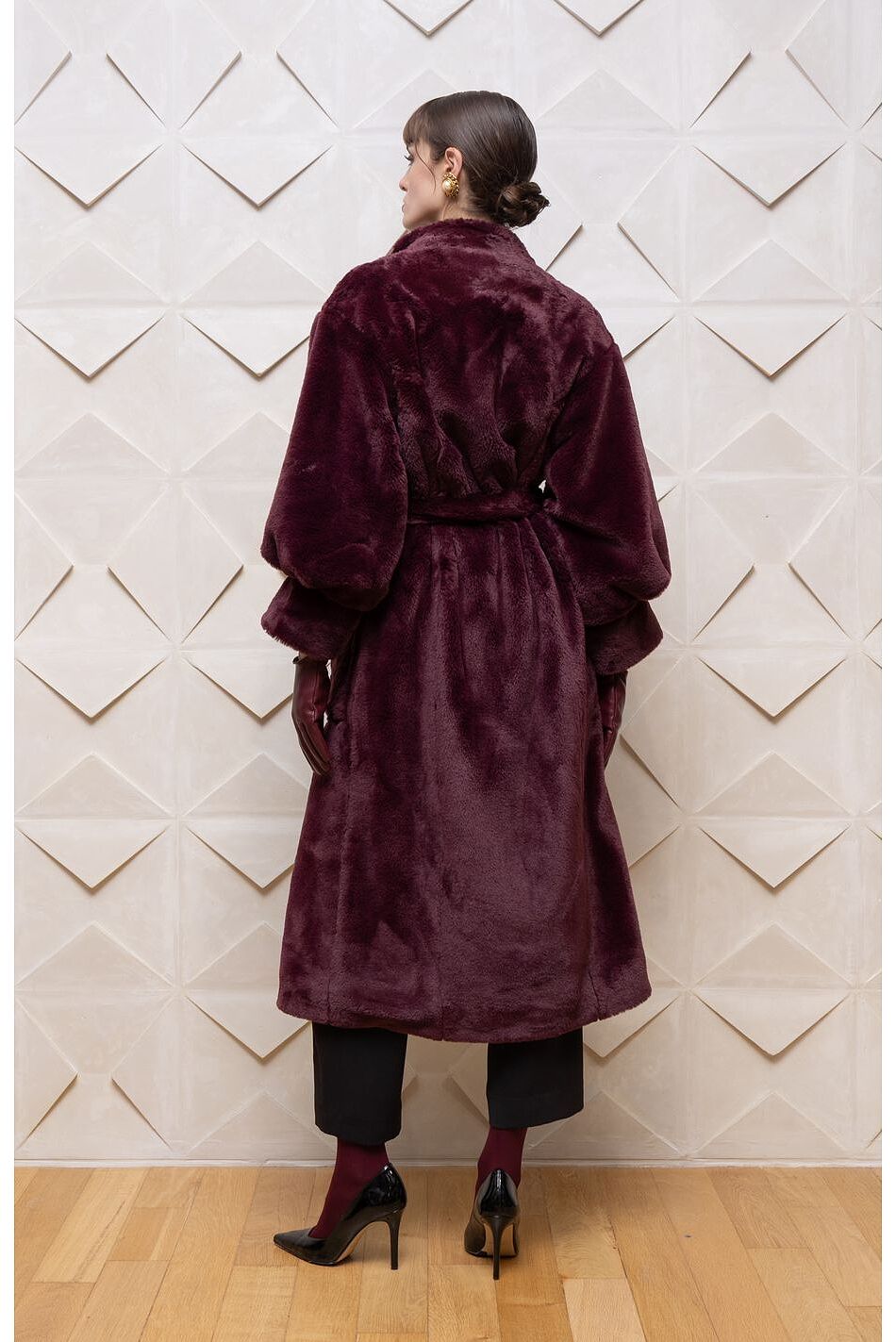 Plush Belted Coat