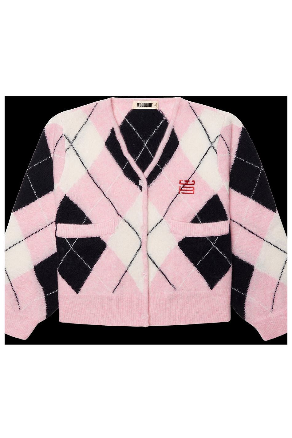 WBFEN ARGYLE CARDIGAN