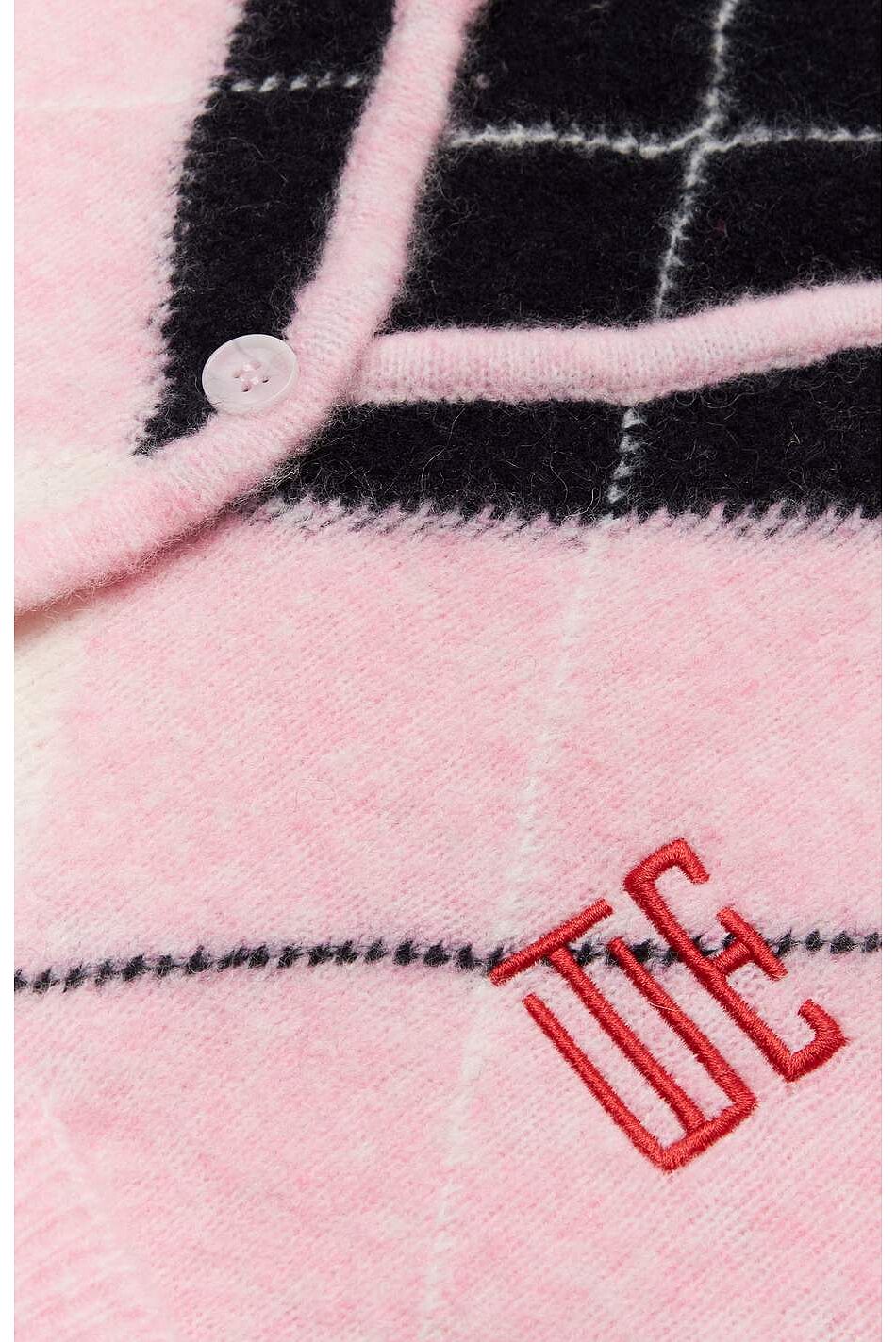 WBFEN ARGYLE CARDIGAN